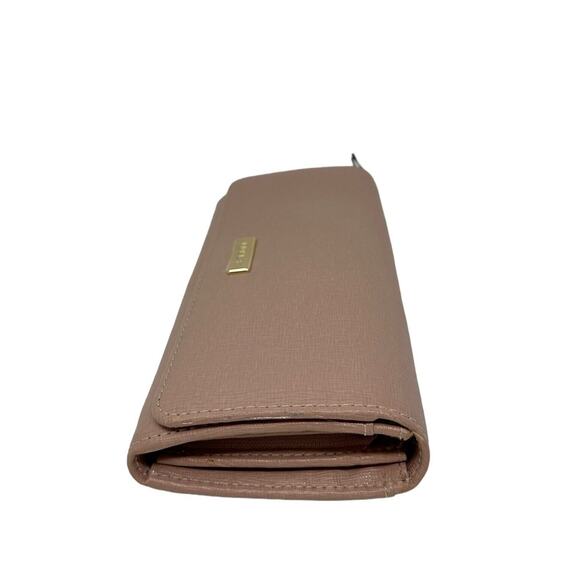 NWT Furla Leather Classic Flap Long Wallet Color Moonstone - Picture 3 of 5